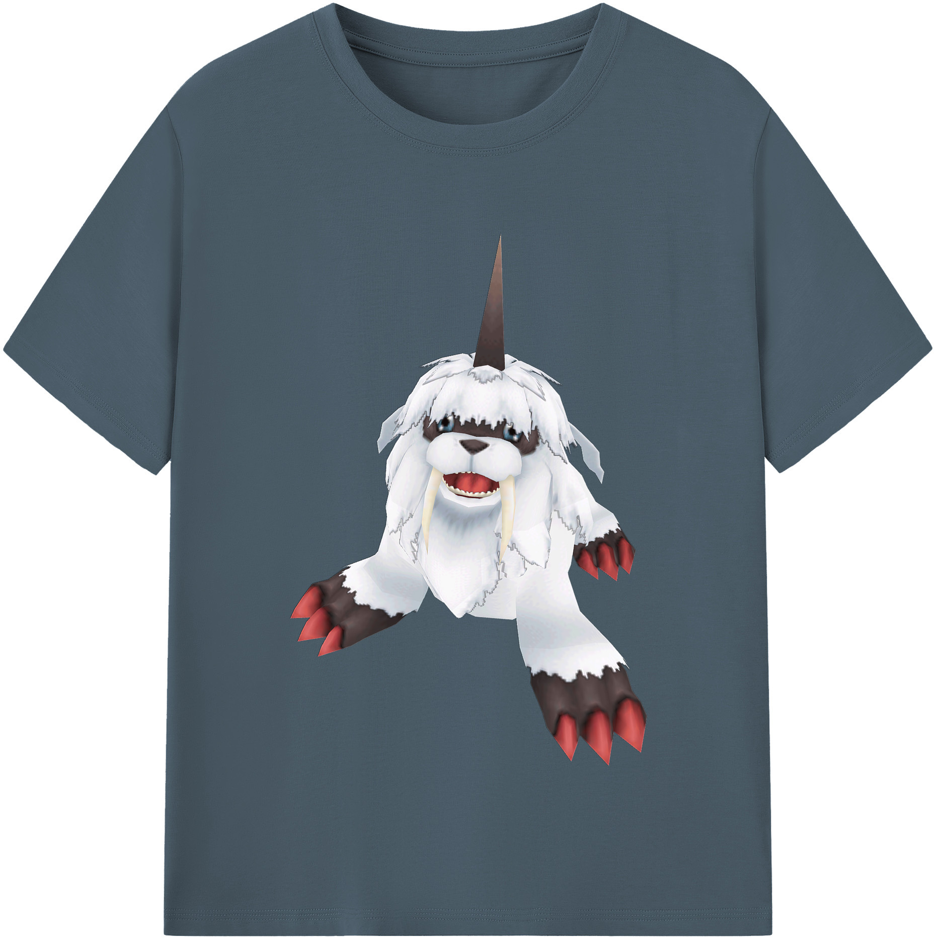 （画像用） Digimon デジタルモンスター/デジモン 綿100％半袖Tシャツ（フロントプリント）